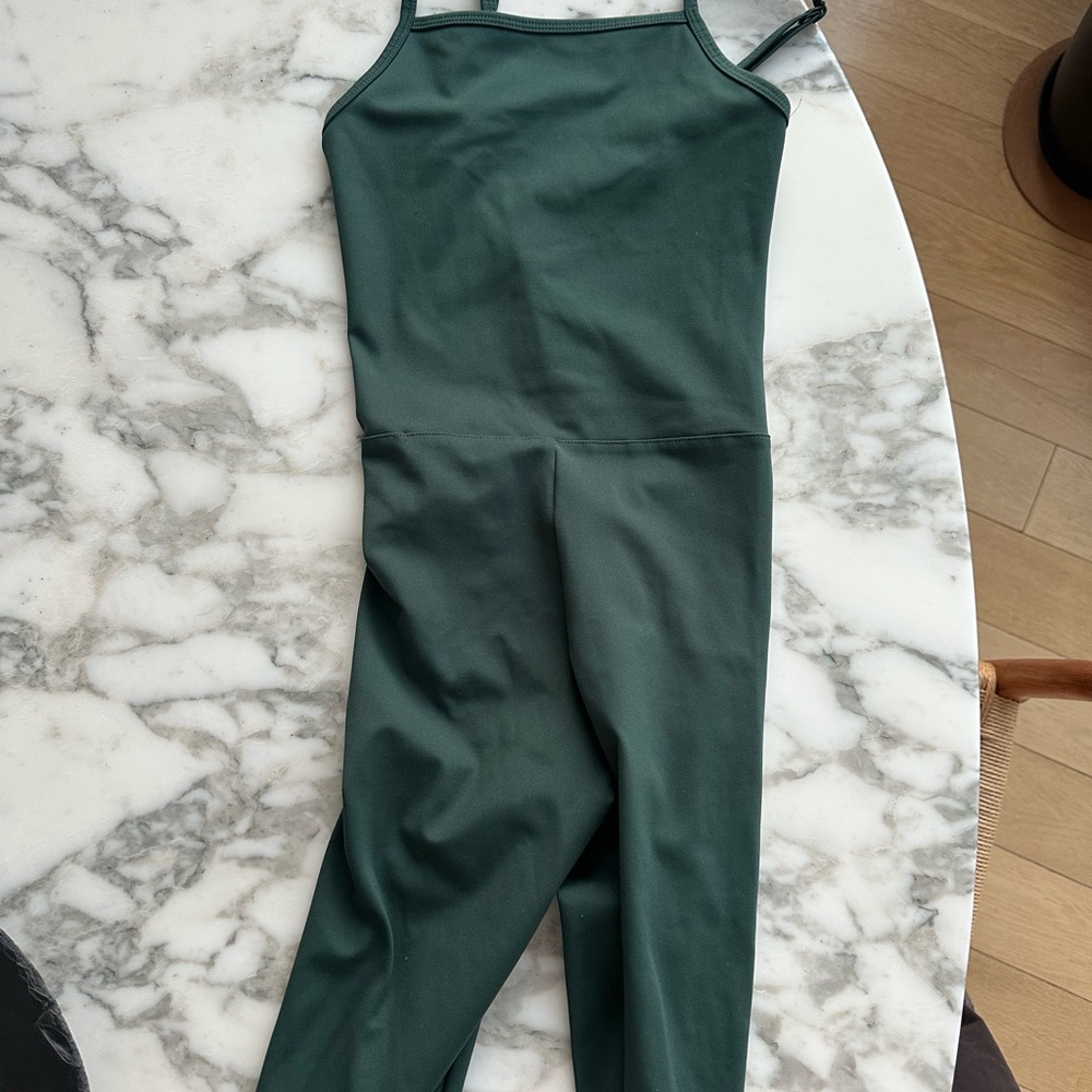Girlfriend Collective Green Jumpsuit Unitard Onesie Work Out